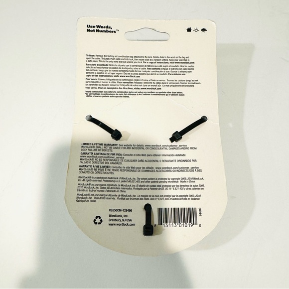 Wordlock Green Camo 8mm x 5' FT Combination Cable Lock - Picture 15 of 16